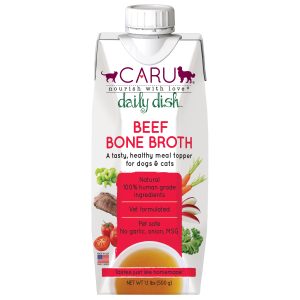 Caru - 12ct Case - Cat & Dog - Daily Dish Broth - Beef - 17.6oz
