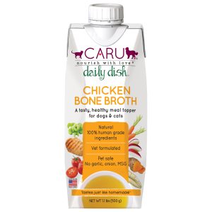 Caru - 12ct Case - Cat & Dog - Daily Dish Broth - Chicken - 17.6oz