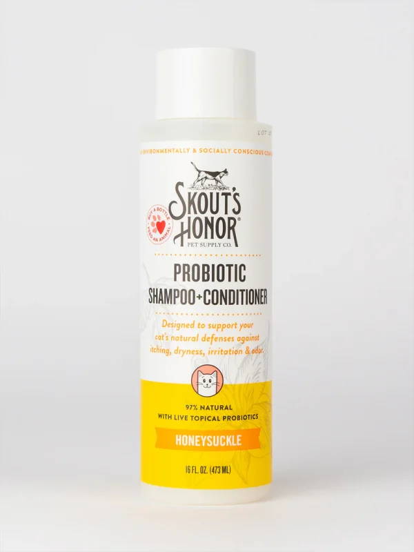 Skout's Honor - Dog - Probiotic Shampoo + Conditioner - Honeysuckle - 16oz