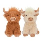 Multipet - Highland Cow Shaggy Plush - 8" - Assorted Colors