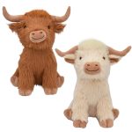Multipet - Highland Cow Shaggy Plush - 14" - Assorted Colors
