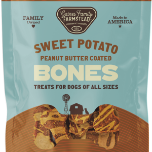 Gaines - Sweet Potato Bones - Peanut Butter Coated - 8oz