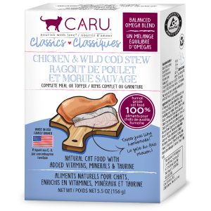 Caru - 12ct Case - Cat - Classic Stew - Chicken & Wild Cod - 5.5oz