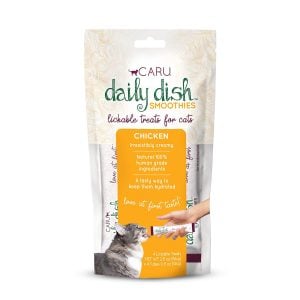 Caru - 12ct Box - Cat - Smoothie Lickable Treat - Chicken - 2oz Bag (Contains 4 Tubes)