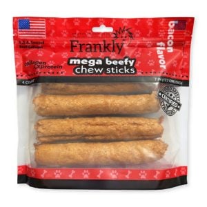 Frankly Pet - Mega Beefy Sticks - Bacon - 7" - 4pk