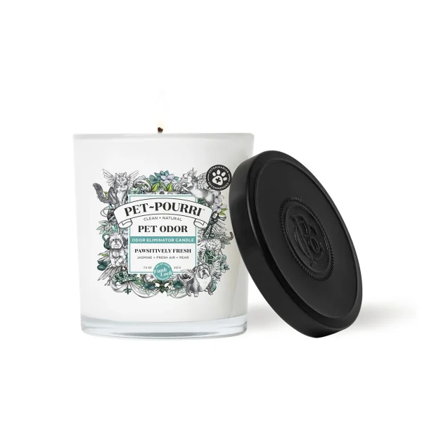 Pet-pourri - Pet Odor Eliminating Candle - Pawsitively Fresh - 7.5oz