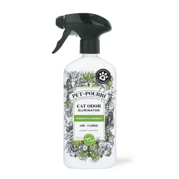 Pet-pourri - Cat Odor Eliminator Air + Fabric Spray - Purrfectly Bamboo - 16oz