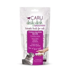 Caru - 12ct Box - Cat - Smoothie Lickable Treat - Tuna & Salmon - 2oz Bag (Contains 4 Tubes)