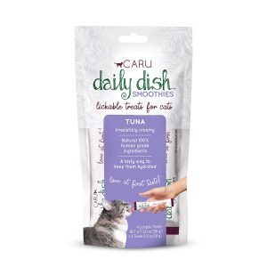 Caru - 12ct Box - Cat - Smoothie Lickable Treat - Tuna - 2oz Bag (Contains 4 Tubes)
