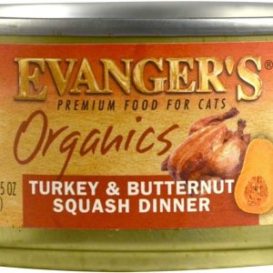Evangers - 24ct Case - Cat - Organics - Turkey & Squash - 5.5oz