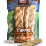 KTR - Harvest Moon - Hide-Free Puffed Braided Twist - 7" - Peanut Butter - 3pk